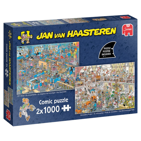 Puzzle - Jumbo Jan van Haasteren - DIY Shop & Renovation Project 2x1000pc