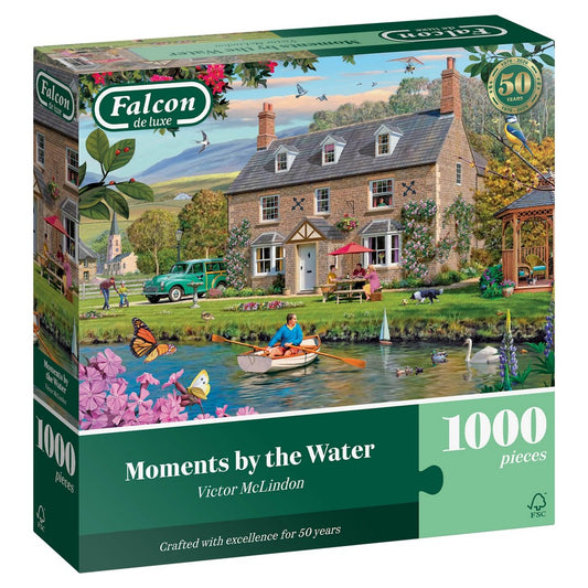 Puzzle - Jumbo - Falcon - Moments by the Water (1000 pieces)