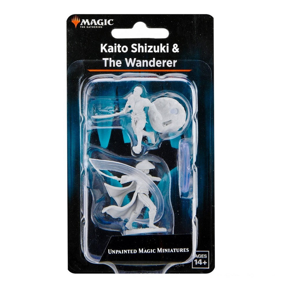 Magic: The Gathering Unpainted Miniatures: Kaito Shizuki & The Wanderer