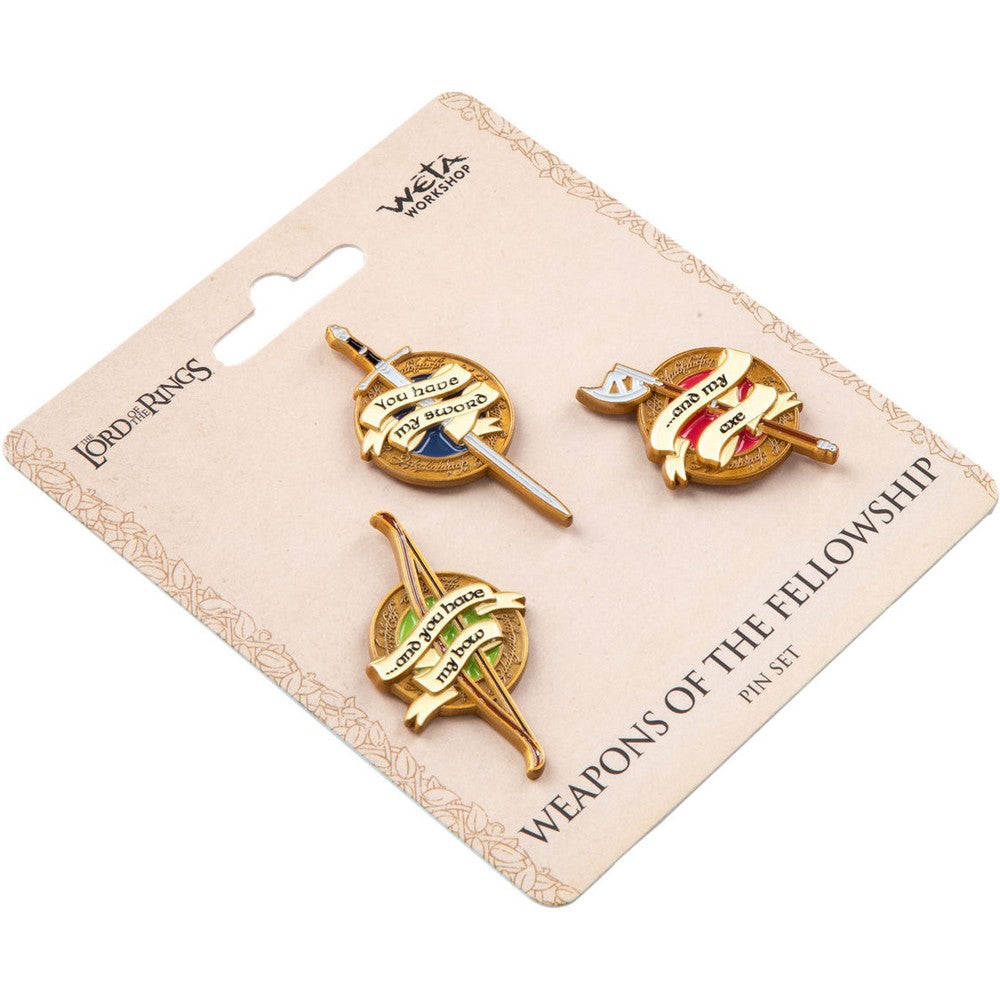 WETA - Pin Set - Weapons of the Fellowship