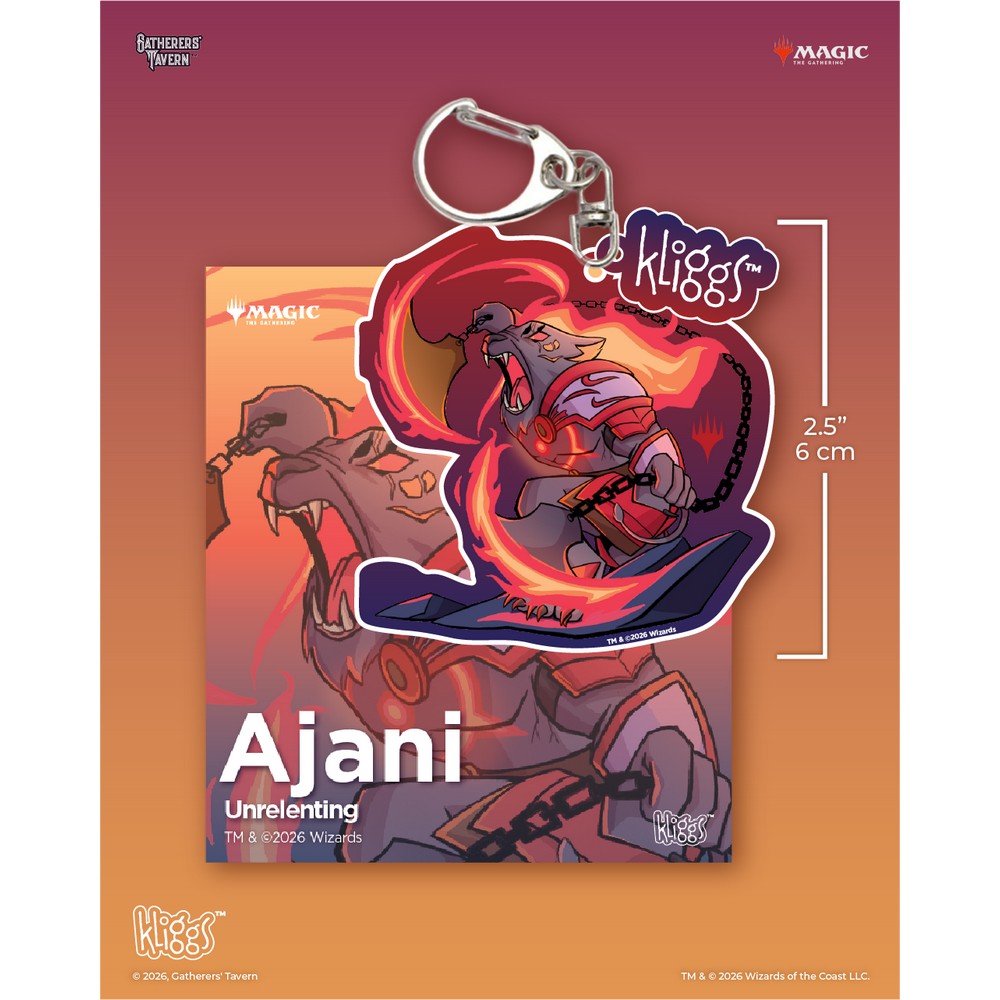 Gatherers Tavern - Keychain - Kliggs - Fractured Reality - Ajani Unrelenting