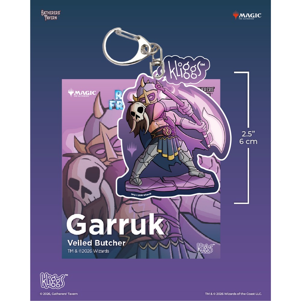 Gatherers Tavern - Keychain - Kliggs - Fractured Reality - Garruk Veiled Butcher