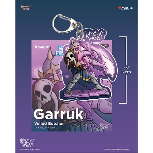 Gatherers Tavern - Keychain - Kliggs - Fractured Reality - Garruk Veiled Butcher