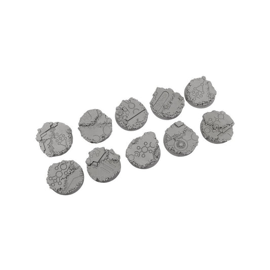 Micro Art Studio - Living Metal Round 32mm (5 bases) UNPAINTED [28mm/1:56]