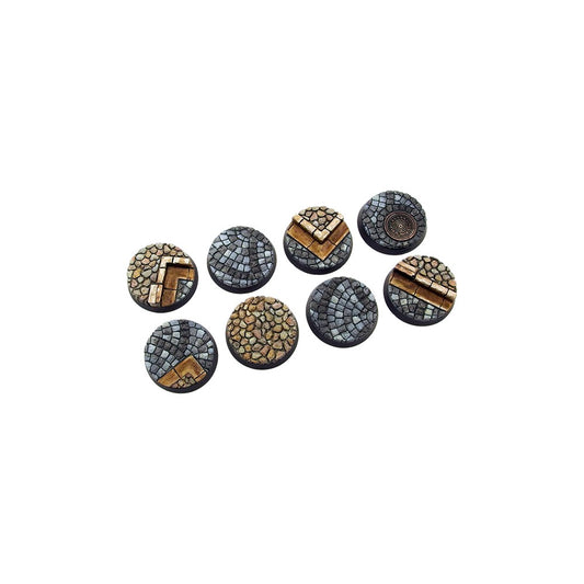 Micro Art Studio - Cobblestone Round 32mm (4 bases) UNPAINTED [28mm/1:56]