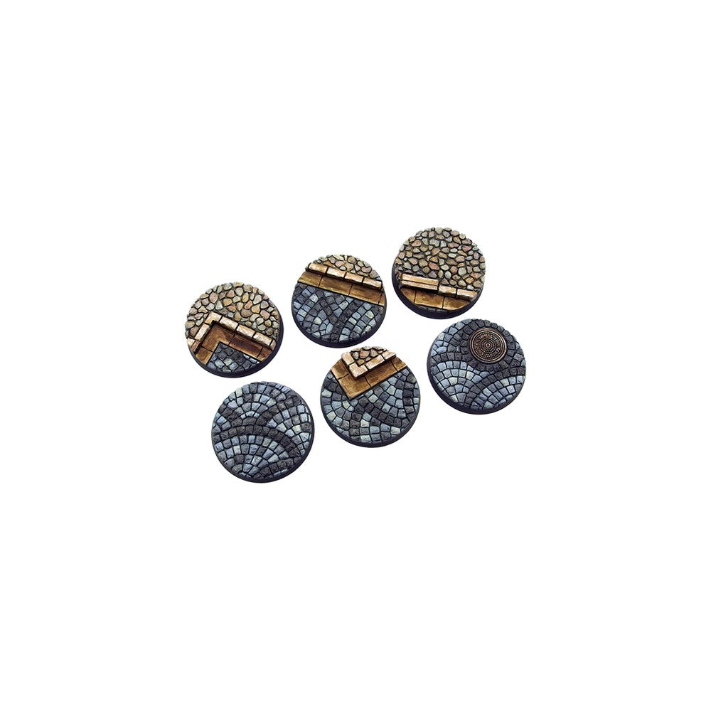 Micro Art Studio - Cobblestone Round 40mm (2 bases) UNPAINTED [28mm/1:56]