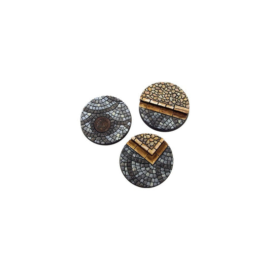 Micro Art Studio - Cobblestone Round 50mm (2 bases) UNPAINTED [28mm/1:56]