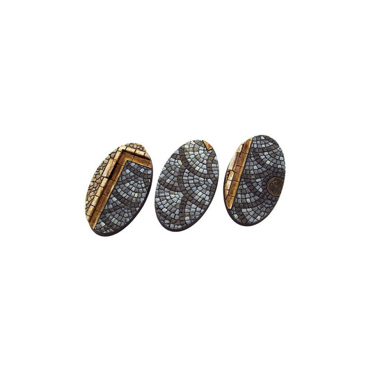 Micro Art Studio - Cobblestone Oval 75x42mm (2 bases) UNPAINTED [28mm/1:56]