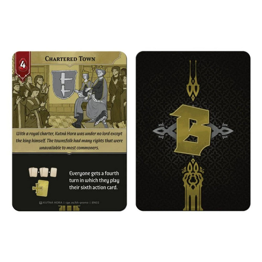 Kutná Hora: The City of Silver - Chartered Town promo card - promo card
