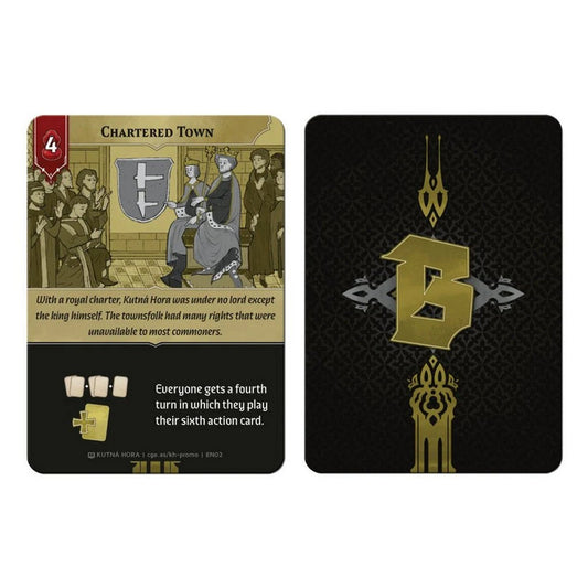 Kutná Hora: The City of Silver - Chartered Town promo card - promo card