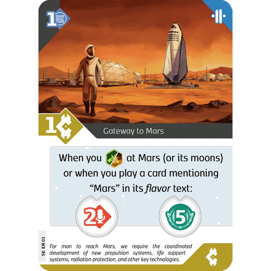 SETI - Gateway to Mars promo card - promo card