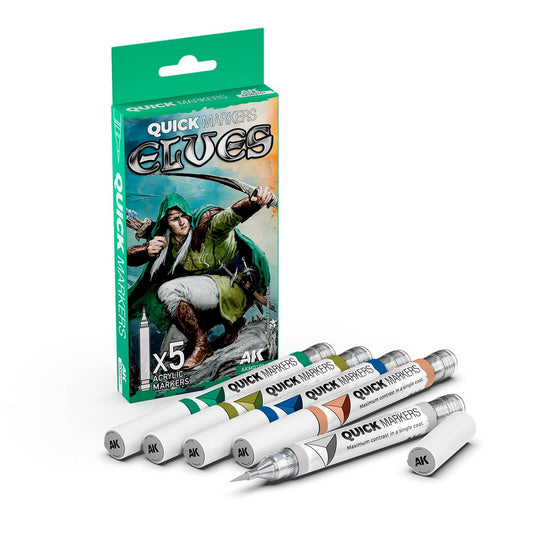 Ak Interactive - Quickmarker - Elves Quick Markers Set