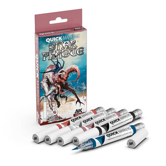 Ak Interactive - Quickmarker - Star Plague Quick Markers Set