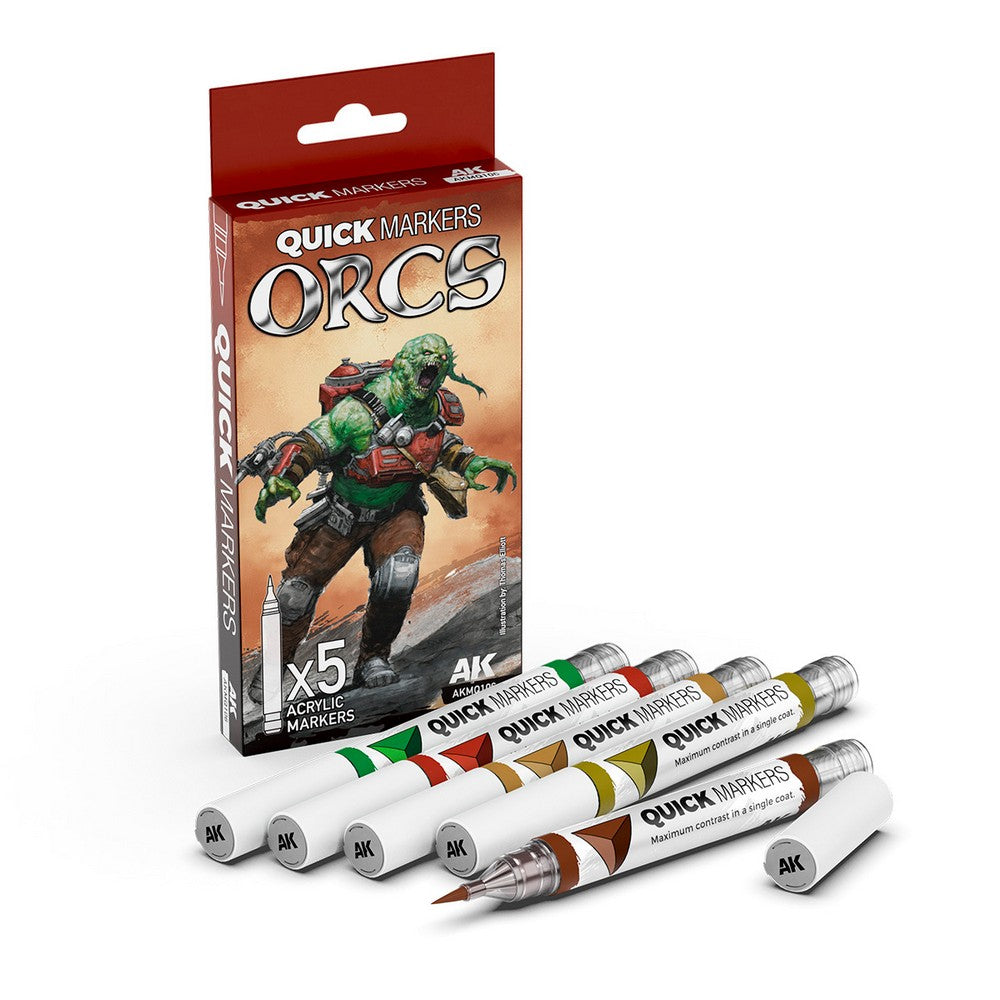 Ak Interactive - Quickmarker - Orcs Quick Markers Set