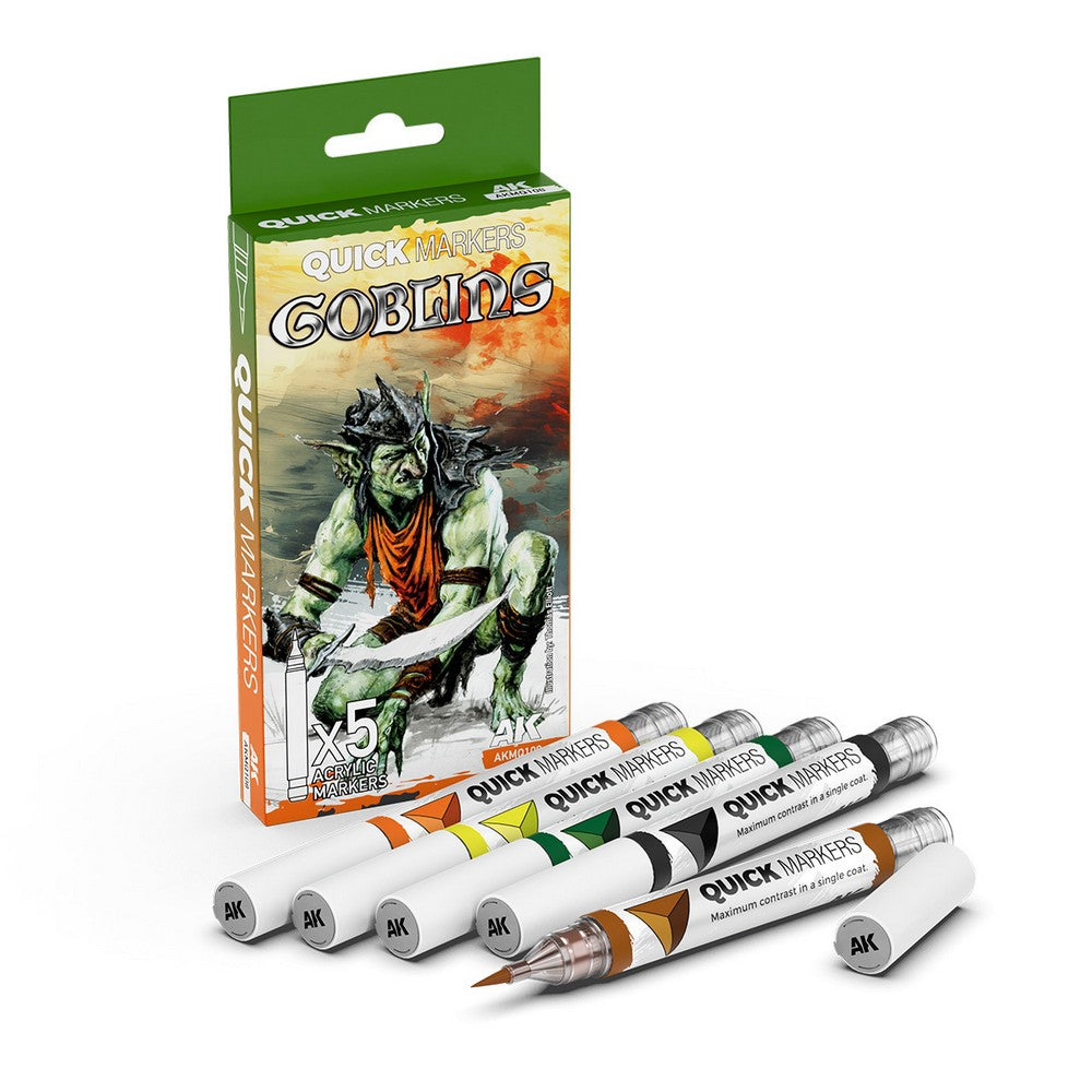 Ak Interactive - Quickmarker - Goblins Quick Markers Set