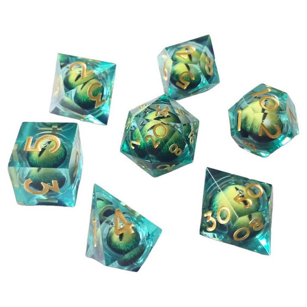 Chronicle - Green ICU Liquid Core Dice Set