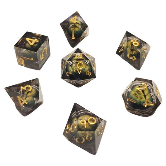 Chronicle - Sickly Green ICU Liquid Core Dice Set