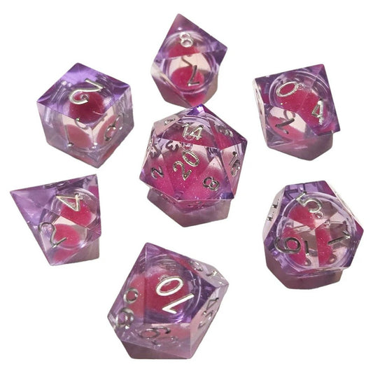 Chronicle - Magenta Sparkle Liquid Core Dice Set