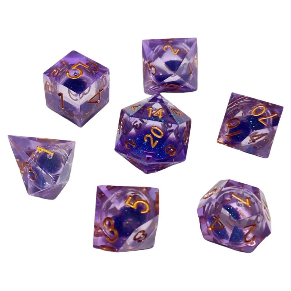 Chronicle - Mauve Sparkle Liquid Core Dice Set