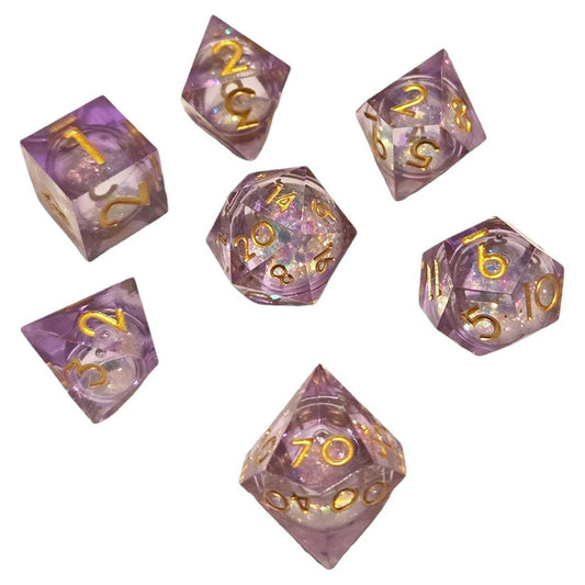 Chronicle - Pink Nebula Liquid Core Dice Set