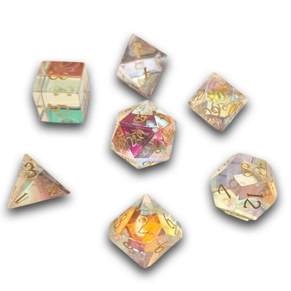 Chronicle - Dichroic Crystal Dice Set