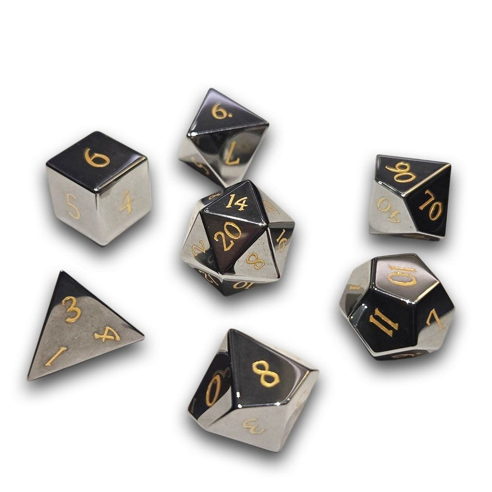 Chronicle - Hematite Gemstone Dice Set