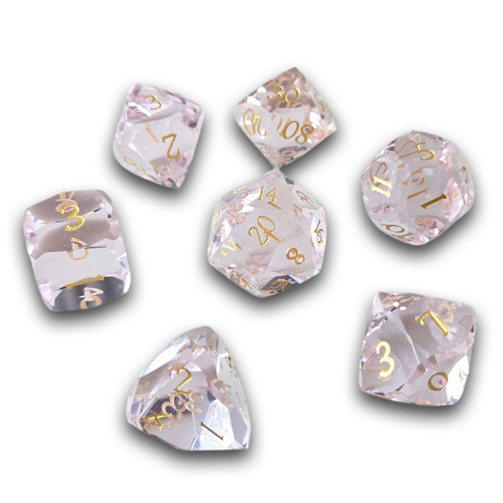 Chronicle - Rose Marquise Crystal Dice Set