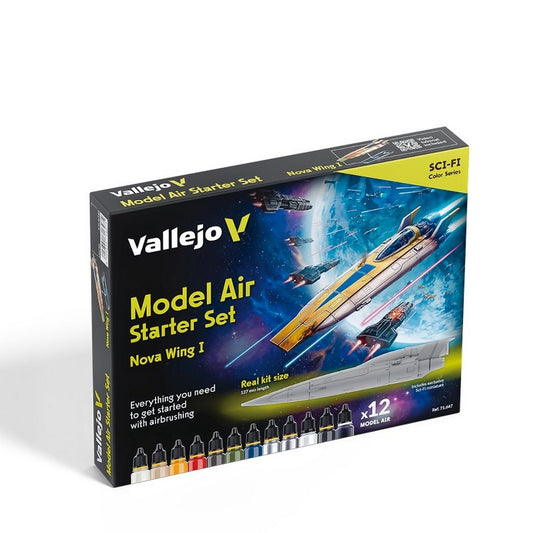 Vallejo - Model Air- Starter Set (12 + Figure)