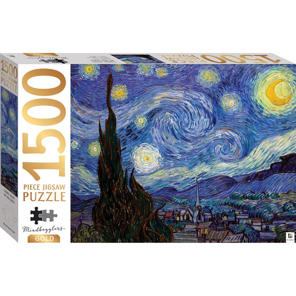 Puzzle - Design Group - Van Gogh Starry Night - 1500pc Gold