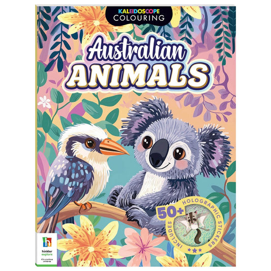Kaleidoscope Sticker Colouring Aussie Animals