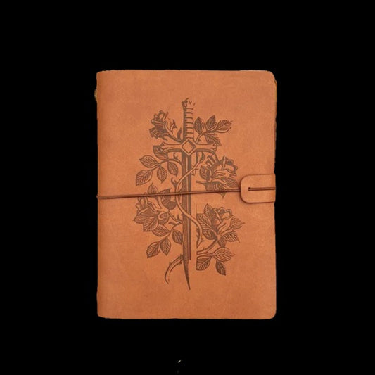 Character Journal (Brown) - Sword and Rose