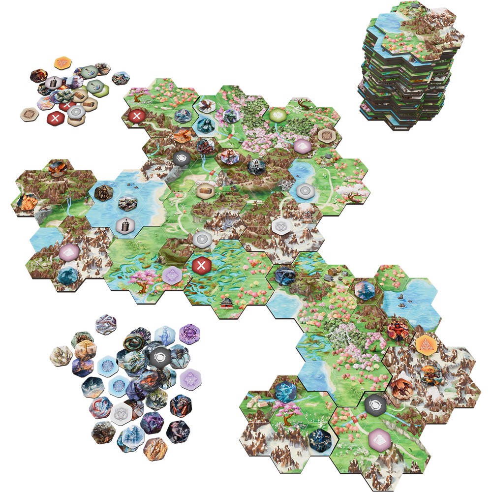 HEXplore It: The Mountains of Godai - Ishidan Map Pack