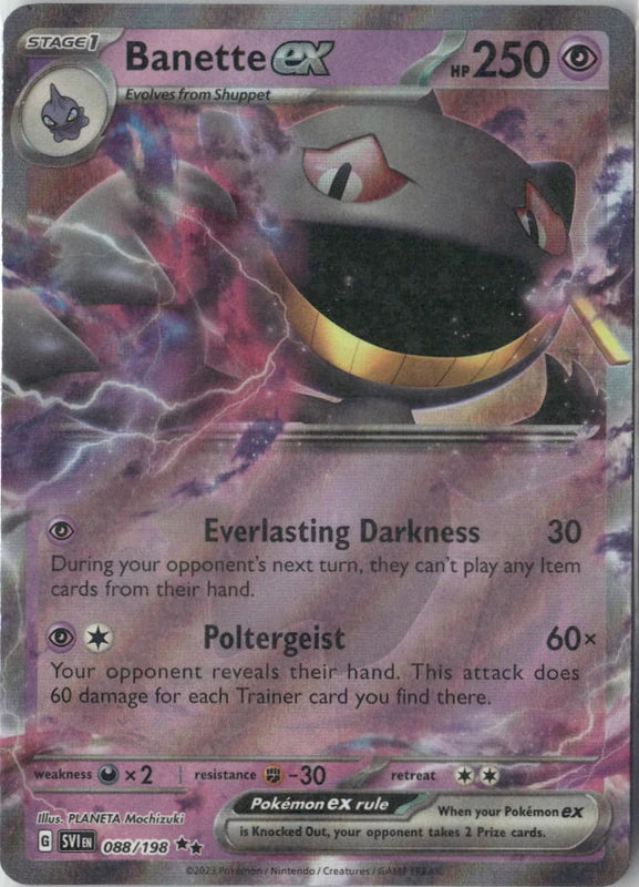 Banette ex - 088/198 - SV01: Scarlet & Violet Base Set