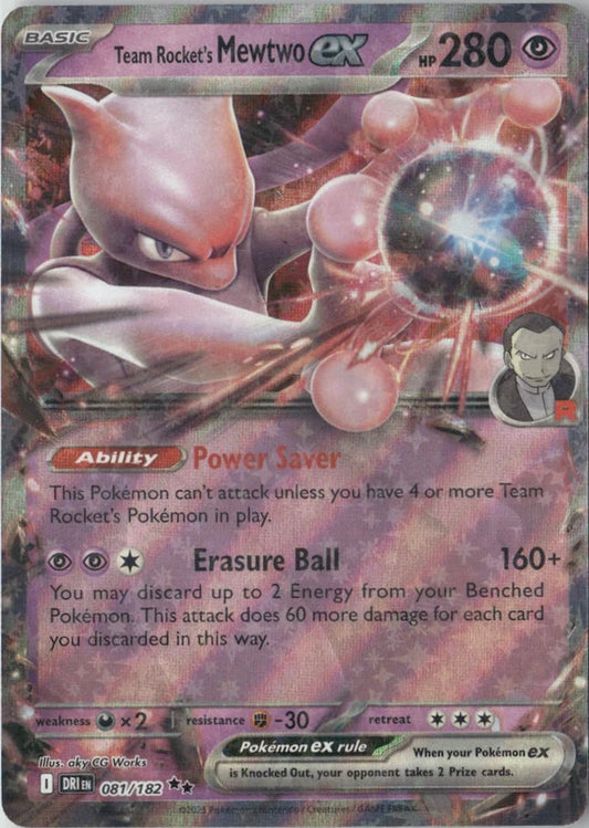 Team Rocket's Mewtwo ex - 081/182 - SV10: Destined Rivals