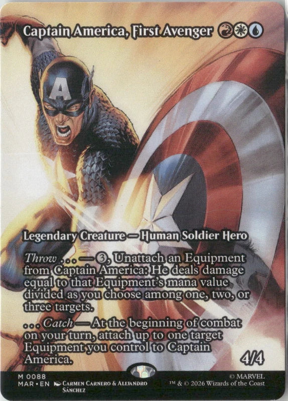 Scan Image | Captain America, First Avenger (Borderless) - Marvel Universe Eternal-Legal | [E14C5857]