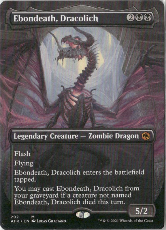 Scan Image | Ebondeath, Dracolich (Borderless) - Adventures in the Forgotten Realms | [26E8A826]