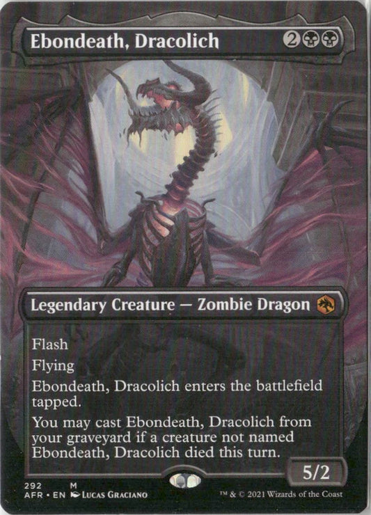 Scan Image | Ebondeath, Dracolich (Borderless) - Adventures in the Forgotten Realms | [26E8A826]