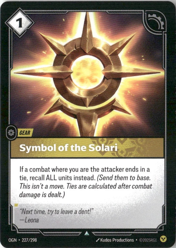 Symbol of the Solari - Origins