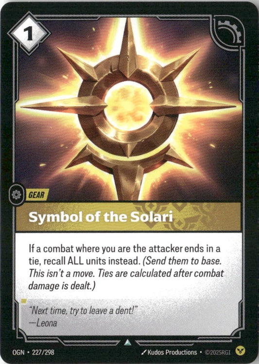 Symbol of the Solari - Origins