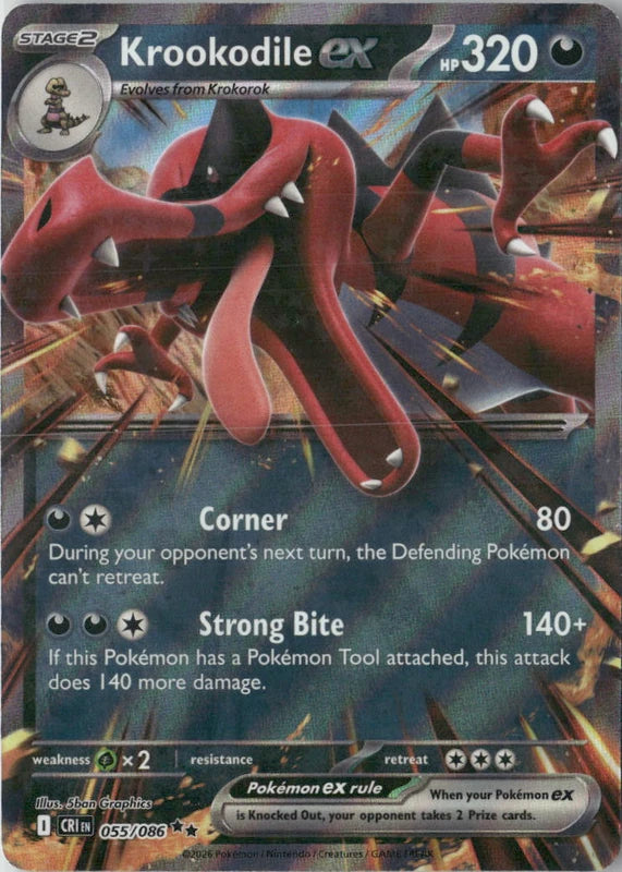 Krookodile ex - ME04: Chaos Rising