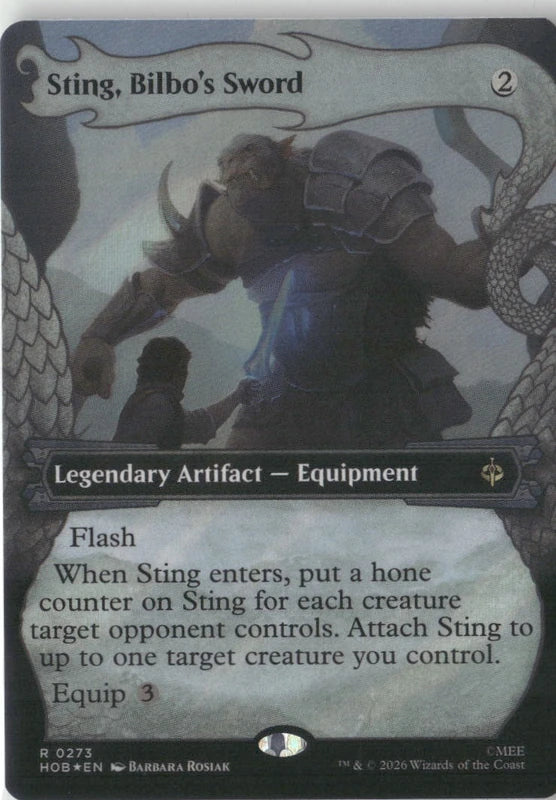 Scan Image | Sting, Bilbo's Sword (Showcase) (Surge Foil) - The Hobbit | [7FF4373F]