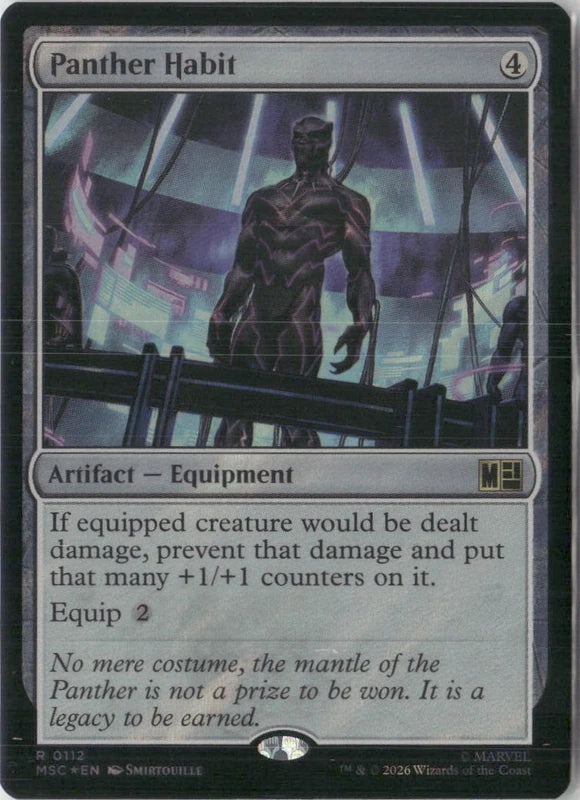 Scan Image | Panther Habit (Surge Foil) - Commander: Marvel Super Heroes | [D5D5E428]