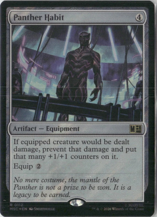 Scan Image | Panther Habit (Surge Foil) - Commander: Marvel Super Heroes | [D5D5E428]