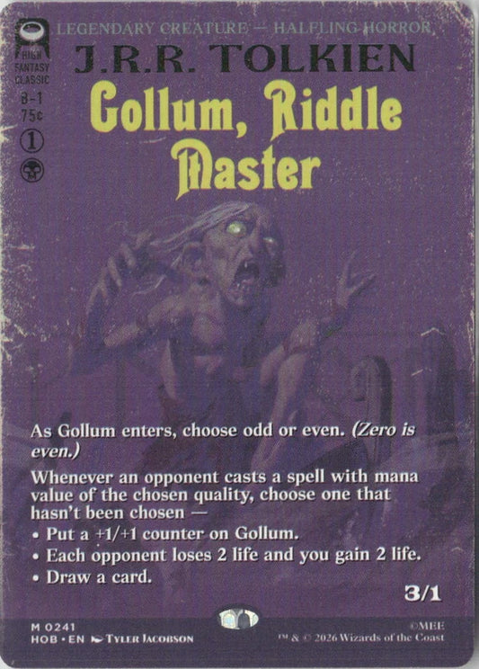 Scan Image | Gollum, Riddle Master (Borderless) - The Hobbit | [61A61FDD]