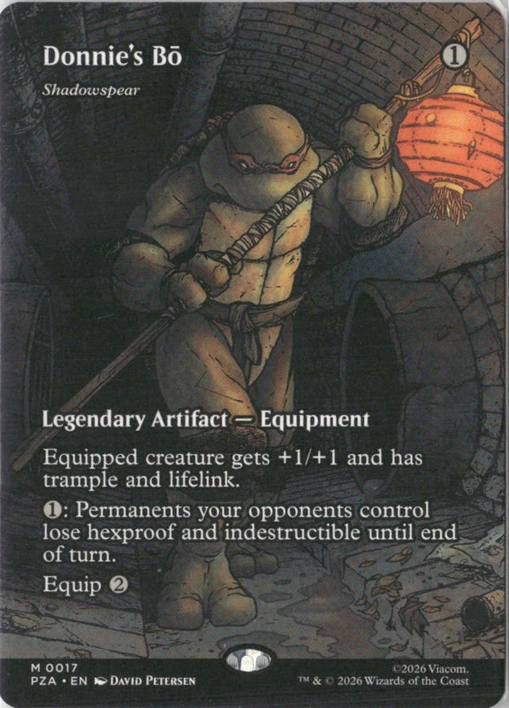 Scan Image | Donnie's Bo - Shadowspear (Borderless) - Teenage Mutant Ninja Turtles Source Material | [9314751D]