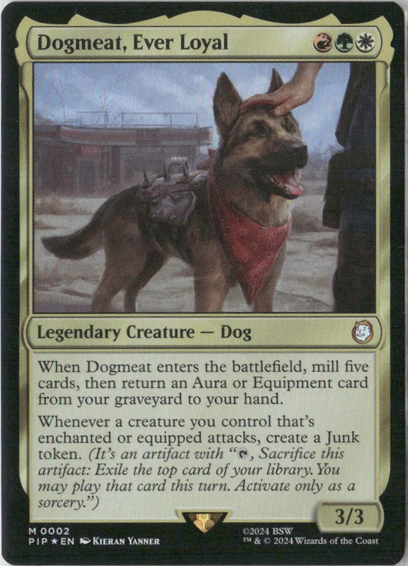 Scan Image | Dogmeat, Ever Loyal (Surge Foil) - Universes Beyond: Fallout | [1905EDAC]