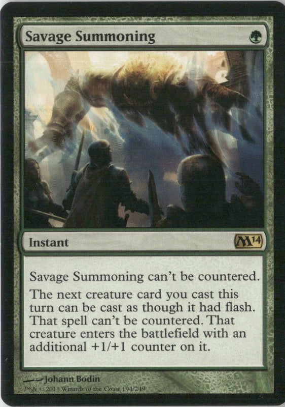 Scan Image | Savage Summoning - Magic 2014 (M14) | [0663CD69]