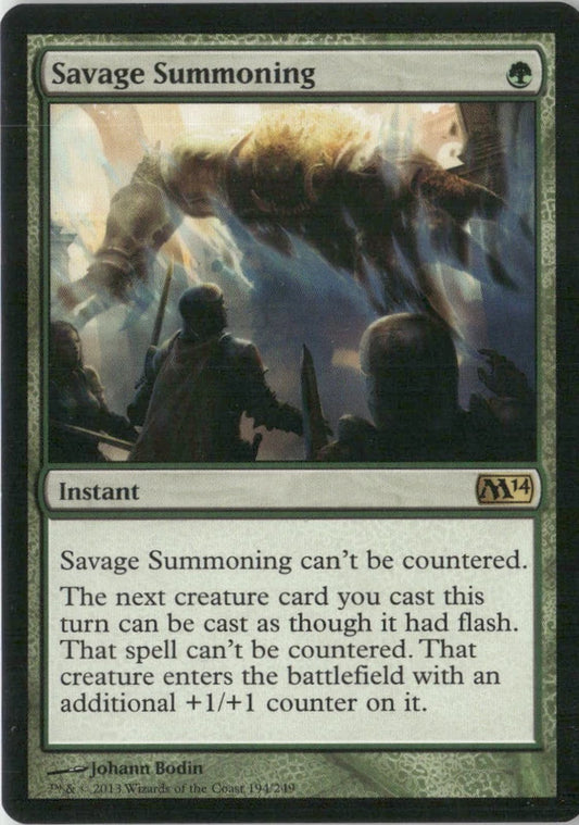 Scan Image | Savage Summoning - Magic 2014 (M14) | [0663CD69]