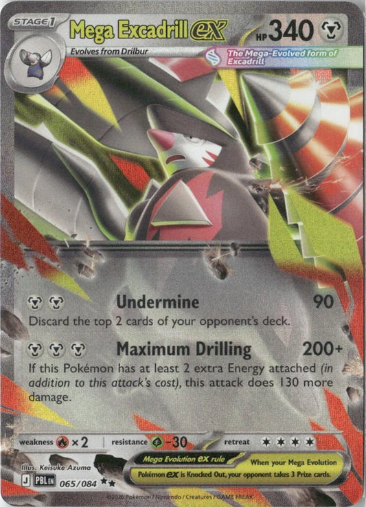 Mega Excadrill ex - 065/084 - ME05: Pitch Black