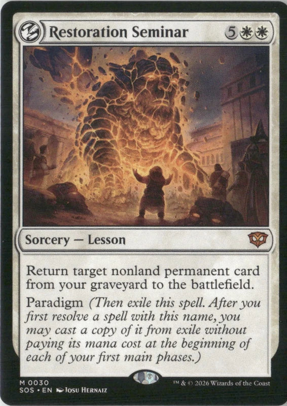 Scan Image | Restoration Seminar - Secrets of Strixhaven | [39DC190C]